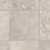 TrafficMASTER Marbella Tile Grey Residential Vinyl Sheet, Sold By 13.2 Ft. Wide X Custom Length