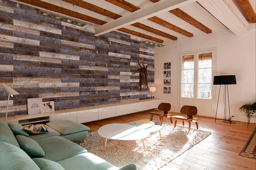 Deco Products 20-Piece 6-in X 36-in Samba. Blue, Violet, Brown, Beige Luxury Vinyl Plank Flooring 4 Deco Products 20-Piece 6-in X 36-in Samba. Blue, Violet, Brown, Beige Luxury Vinyl Plank Flooring - Image 4