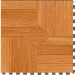 Perfection Floor Tile Bordeaux Wood Collection Bordeaux Elm/Satin 20-in X 20-in Water Resistant Interlocking Luxury Flooring (16.7-sq Ft) -FloorZone Savings 14117369 1800x1800