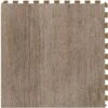 Perfection Floor Tile Deadwood Collection Millhouse/Satin 20-in X 20-in Water Resistant Interlocking Luxury Flooring (16.7-sq Ft)