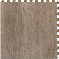 Perfection Floor Tile Deadwood Collection Millhouse/Satin 20-in X 20-in Water Resistant Interlocking Luxury Flooring (16.7-sq Ft)