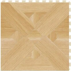 Perfection Floor Tile Bordeaux Wood Collection Bordeaux Elm/Satin 20-in X 20-in Water Resistant Interlocking Luxury Flooring (16.7-sq Ft) -FloorZone Savings 14117692 1800x1800