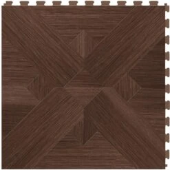 Perfection Floor Tile Bordeaux Wood Collection Bordeaux Elm/Satin 20-in X 20-in Water Resistant Interlocking Luxury Flooring (16.7-sq Ft) -FloorZone Savings 14125121 1800x1800