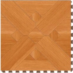 Perfection Floor Tile Bordeaux Wood Collection Bordeaux Elm/Satin 20-in X 20-in Water Resistant Interlocking Luxury Flooring (16.7-sq Ft) -FloorZone Savings 14125132 1800x1800