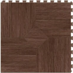 Perfection Floor Tile Bordeaux Wood Collection Bordeaux Elm/Satin 20-in X 20-in Water Resistant Interlocking Luxury Flooring (16.7-sq Ft) -FloorZone Savings 14125275 1800x1800