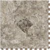 Perfection Floor Tile Breccia Collection Breccia Crema Primo/Satin 20-in X 20-in Water Resistant Interlocking Luxury Flooring (16.7-sq Ft)