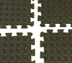 Rainforest 25.68 Sq Ft EVA Foam Floor Mat Interlocking Exercise Gym Flooring Black Color 1/2" Thick, Size: 22" X 22" Each Mat , Total : 8 Pieces -FloorZone Savings 18f0dd3e f163 4394 b10d 8e084964d306.e9250f0aaa99bf83f3cfe794aee4cc60 1800x1800