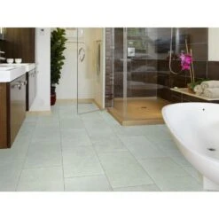 Shaw 8-Piece 12-in X 24-in Siltstone Interlocking Vinyl Tile -FloorZone Savings 190402057099 09244037 1800x1800