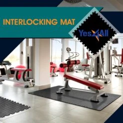 Yes4All Interlocking Foam Mats With Border - Cover 24 SQFT (6 Pcs, Black) -FloorZone Savings 24ea9e66 c36e 4bf8 a194 6b50c7578b65 1.db4be59fa810eb85eecf9ae58e5e66ad 1800x1800