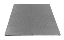 Puzzle Exercise Mat EVA Foam Interlocking Tiles 24 Square Feet Grey
