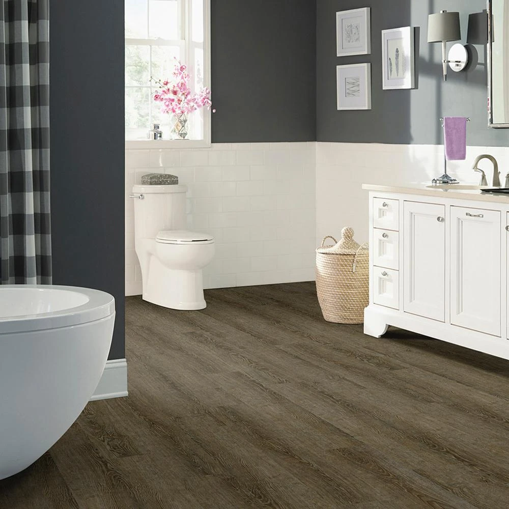 TrafficMaster Grey Ash 6 In. X 36 In. Peel And Stick Vinyl Plank (36 Sq. Ft. / Case) 2 TrafficMaster Grey Ash 6 In. X 36 In. Peel And Stick Vinyl Plank (36 Sq. Ft. / Case) - Image 2