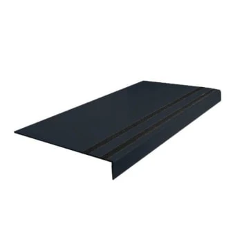 Roppe 12 X 4 Ft Black Ld Abrasive Rubber Square Nose Stair Tread 1 Roppe 12 X 4 Ft Black Ld Abrasive Rubber Square Nose Stair Tread