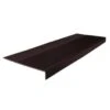 Roppe 12-1/4 X 4 Ft Brown Ld Ribbed Rubber Square Nose Stair Tread