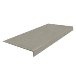 Roppe 12 X 4 Ft Pewter Square Rubber Square Nose Stair Tread