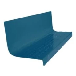 Roppe 20 X 48 Blue Raised Circular Rubber Square Nose Stair Tread