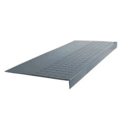 Roppe 12 X 48 St Blue Raised Circular Rubber Sq. Nose Stair Tread