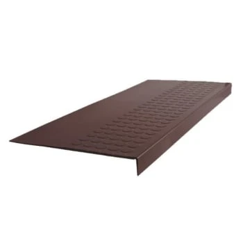 Roppe 12 X 5 Ft Brown Raised Circular Rubber Square Nose Stair Tread 1 Roppe 12 X 5 Ft Brown Raised Circular Rubber Square Nose Stair Tread
