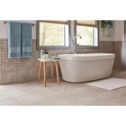 TrafficMaster Portland Stone Gray 18 In. X 18 In. Glazed Ceramic Floor And Wall Tile (17.44 Sq. Ft. / Case) -FloorZone Savings 6492466ab3aa72f710a97703d4c67875 1800x1800