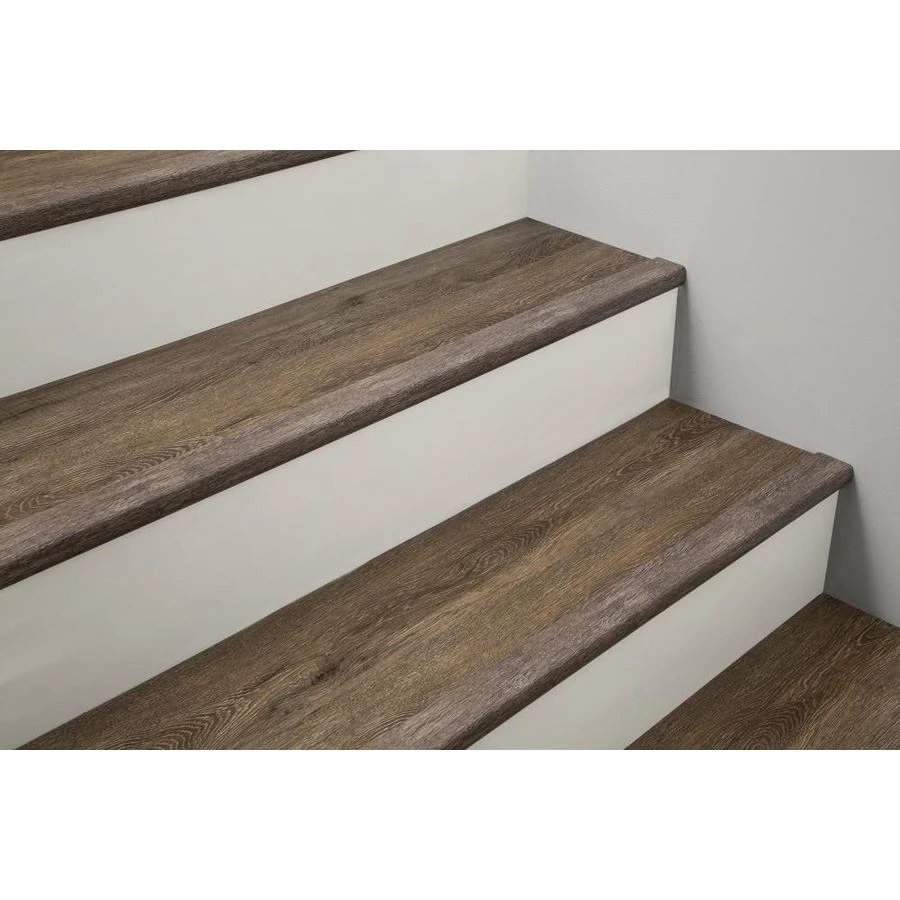 STAINMASTER 2-in X 94-in Burnished Oak Fawn Stairnose Prefinished Oak Stair Nosing 1 STAINMASTER 2-in X 94-in Burnished Oak Fawn Stairnose Prefinished Oak Stair Nosing
