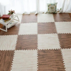 Jeobest Foam Floor Play Mat - Foam Mat Floor Tile - Playmat Foam Interlocking Puzzle Floor Mat - 6PCS Wood Soft EVA Foam Play Mat Kids Puzzle Floor Foam Mat (brown Wood Grain) 11.8 X 11.8 Inch) MZ -FloorZone Savings 6d27cbe5 61d2 4837 8c29 fbb68dc5ebf6 1.7a10c215f9dade117aa93785e70e9cde 1800x1800