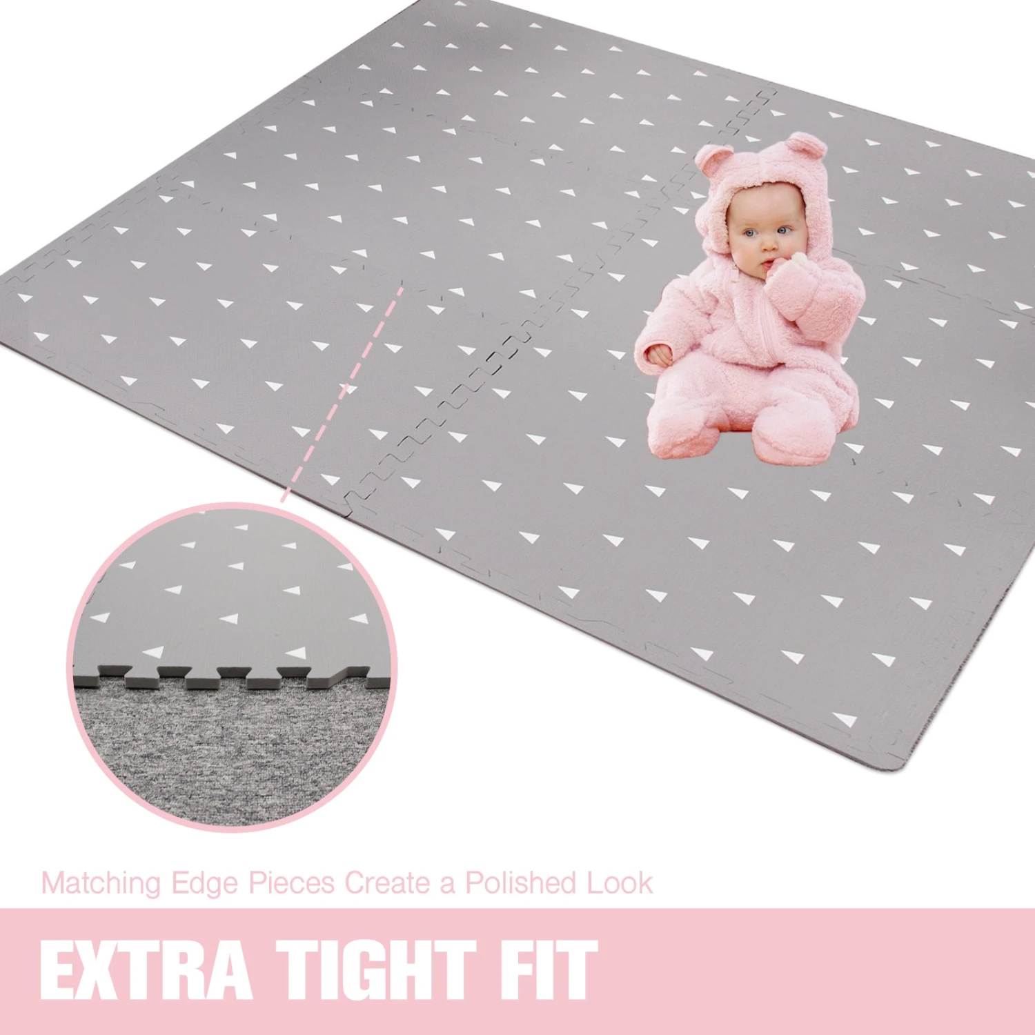 Baby Play Mat With Fence - Extra Large (4FT X 6FT), Non Toxic Foam Puzzle Floor Mat For Kids Toddler 2 Baby Play Mat With Fence - Extra Large (4FT X 6FT), Non Toxic Foam Puzzle Floor Mat For Kids Toddler - Image 2