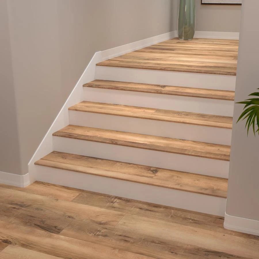 CALI Long-Board Vinyl Pro 2.06-in X 72.83-in North Shore Oak Prefinished Stair Nosing 1 CALI Long-Board Vinyl Pro 2.06-in X 72.83-in North Shore Oak Prefinished Stair Nosing