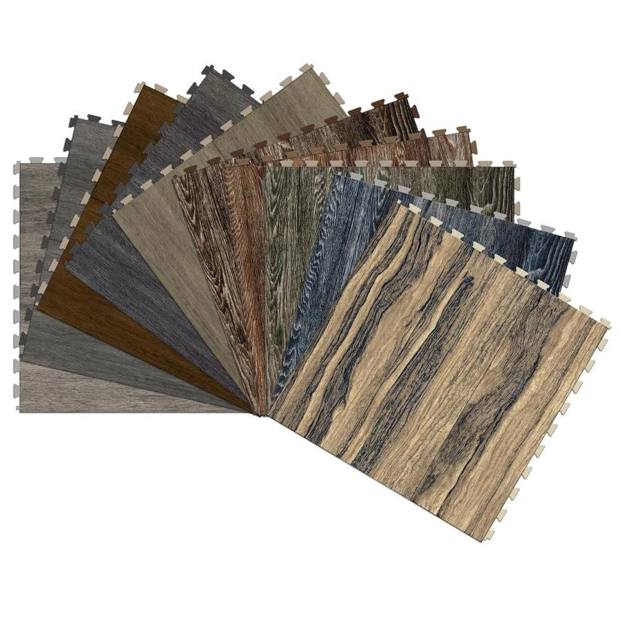 Perfection Floor Tile Vintage Wood Collection 6-Piece 20-in X 20-in Moss Oak Vinyl Tile 1 Perfection Floor Tile Vintage Wood Collection 6-Piece 20-in X 20-in Moss Oak Vinyl Tile