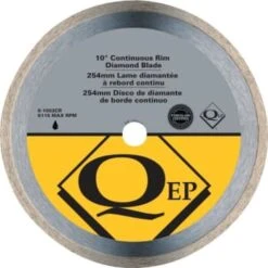 Qep 10 Continuous Rim Diamond Blade For Wet Cutting 6115 Maximum Rpm, #6-1003cr