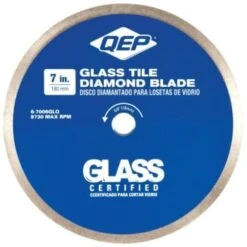 Qep Model 6-7006glq, 7 In. Glass Tile Diamond Blade For Wet Tile Saws