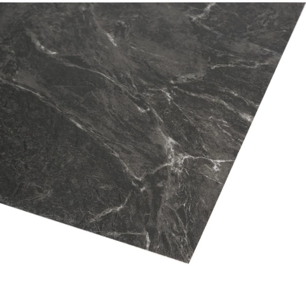 TrafficMASTER Black Marble 12 In. X 12 In. Peel And Stick Vinyl Tile (30 Sq. Ft. / Case) 4 TrafficMASTER Black Marble 12 In. X 12 In. Peel And Stick Vinyl Tile (30 Sq. Ft. / Case) - Image 4