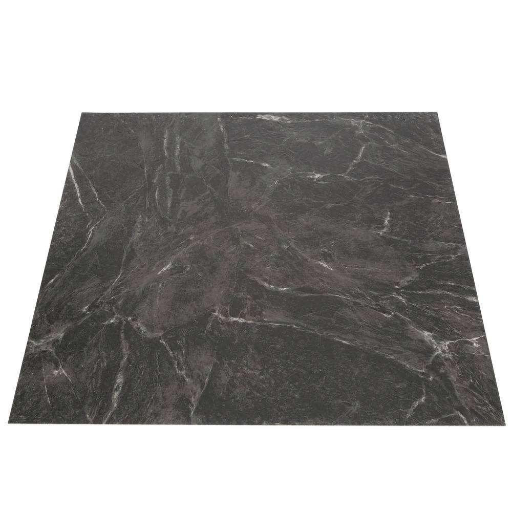 TrafficMASTER Black Marble 12 In. X 12 In. Peel And Stick Vinyl Tile (30 Sq. Ft. / Case) 5 TrafficMASTER Black Marble 12 In. X 12 In. Peel And Stick Vinyl Tile (30 Sq. Ft. / Case) - Image 5