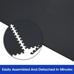 Yes4All Interlocking Foam Mats With Border - Cover 24 SQFT (6 Pcs, Black) -FloorZone Savings 939b9fbd df19 4b08 afb8 416d4df84e62 1.4dae1337bd8016d1522b0068ee466dbb 1800x1800