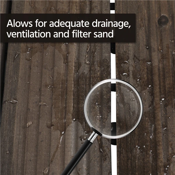 Topeakmart Pack Of 27 Interlocking Wood Flooring Tiles Indoor & Outdoor For Patio Garden Deck Poolside 12''x12'' Dark Brown 15 Topeakmart Pack Of 27 Interlocking Wood Flooring Tiles Indoor & Outdoor For Patio Garden Deck Poolside 12''x12'' Dark Brown - Image 15