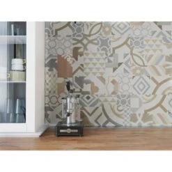 TrafficMASTER Geometry 18 In. X 18 In. Luxury Vinyl Tile Peel And Stick Wall (18 Sq. Ft. / Case) -FloorZone Savings a1142439d12e5918c6280dd756941a1c 1800x1800