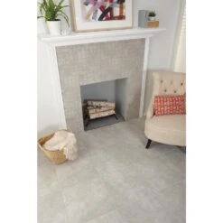 TrafficMaster Portland Stone Gray 18 In. X 18 In. Glazed Ceramic Floor And Wall Tile (17.44 Sq. Ft. / Case) -FloorZone Savings a46b21b71c6544ab622099ae6f4c8517 1800x1800