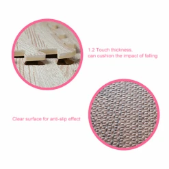 Jeobest Foam Floor Play Mat - Foam Mat Floor Tile - Playmat Foam Interlocking Puzzle Floor Mat - 6PCS Wood Soft EVA Foam Play Mat Kids Puzzle Floor Foam Mat (brown Wood Grain) 11.8 X 11.8 Inch) MZ -FloorZone Savings b7dfcebf 0399 41dc 8c75 5caf536e0d3d 1.ad4f5c5063eeec2effeb8f740cd05be2 1800x1800