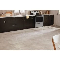TrafficMaster Portland Stone Gray 18 In. X 18 In. Glazed Ceramic Floor And Wall Tile (17.44 Sq. Ft. / Case) -FloorZone Savings cd00e7c0bf1b40d2034a9e83c0002eac 1800x1800
