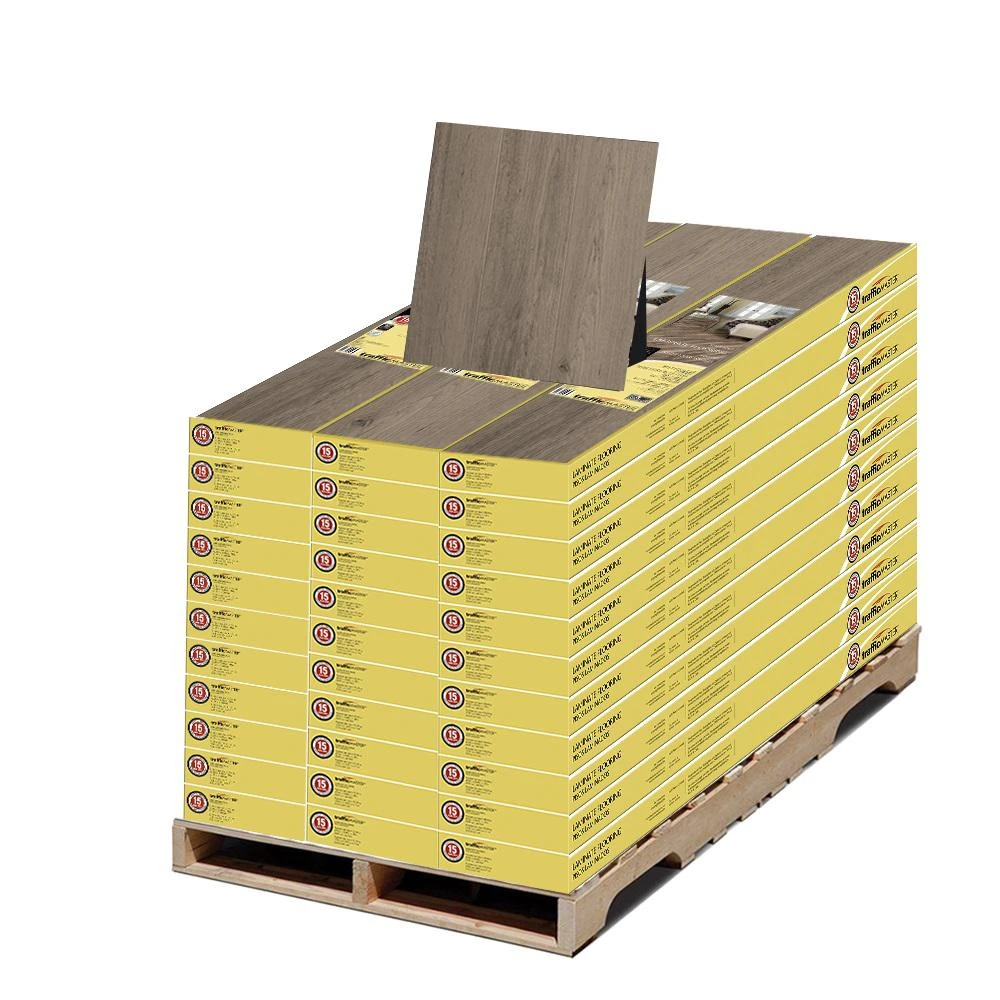 TrafficMASTER Grey Oak 7mm Thick X 8.03 In. W X 47.64 In. L Laminate Flooring Pallet (789.03 Sq. Ft.) 2 TrafficMASTER Grey Oak 7mm Thick X 8.03 In. W X 47.64 In. L Laminate Flooring Pallet (789.03 Sq. Ft.) - Image 2